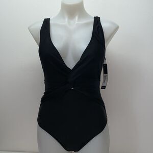 🔥 Nicole miller swimsuit one piece sz M New